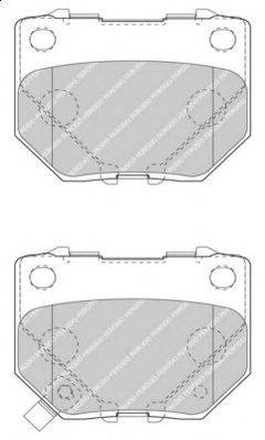 Комплект тормозных колодок, дисковый тормоз FERODO 23381