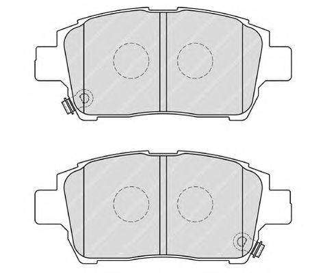 Комплект тормозных колодок, дисковый тормоз FERODO 23904