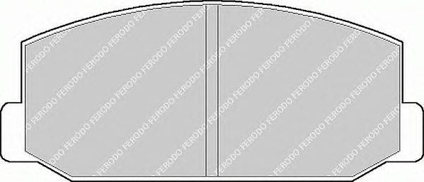 Комплект тормозных колодок, дисковый тормоз FERODO FDB216
