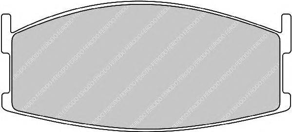Комплект тормозных колодок, дисковый тормоз FERODO 20695