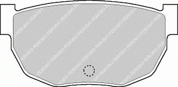 Комплект тормозных колодок, дисковый тормоз FERODO FDB284