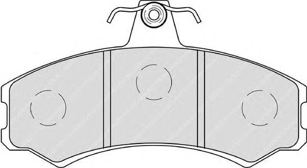 Комплект тормозных колодок, дисковый тормоз FERODO 20741
