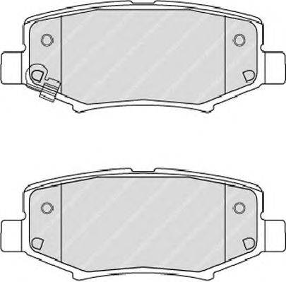 Комплект тормозных колодок, дисковый тормоз FERODO 24602