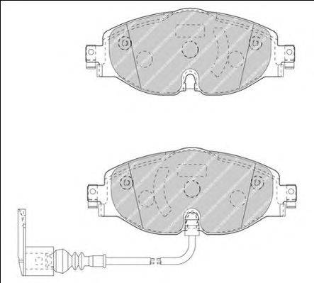 Комплект тормозных колодок, дисковый тормоз FERODO 25684