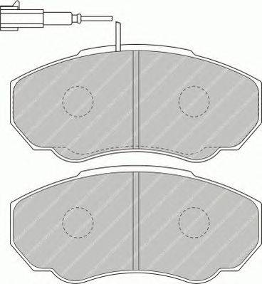 Комплект тормозных колодок, дисковый тормоз FERODO 23917