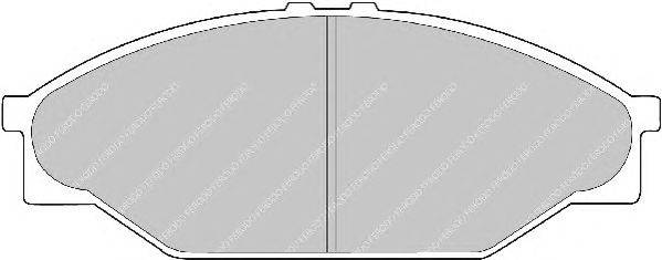 Комплект тормозных колодок, дисковый тормоз FERODO 21689