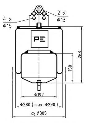 Кожух пневматической рессоры AIRTECH 134462