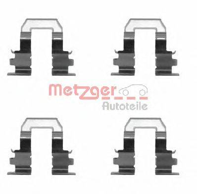 Комплектующие, колодки дискового тормоза METZGER 1091255