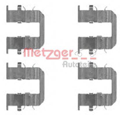 Комплектующие, колодки дискового тормоза METZGER 1091746