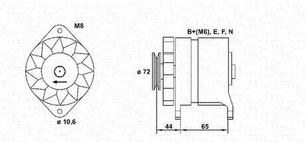 Генератор MAGNETI MARELLI 943346018010