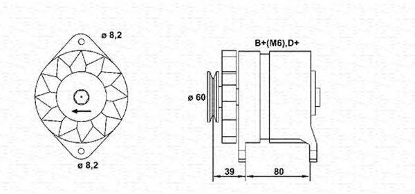 Генератор MAGNETI MARELLI 943356212010