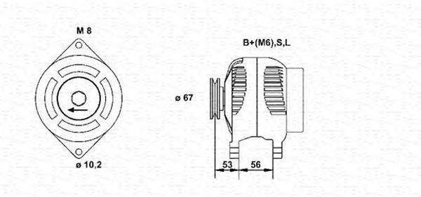 Генератор MAGNETI MARELLI 943356553010