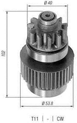 Ведущая шестерня, стартер MAGNETI MARELLI 940113020300