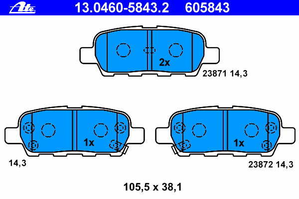 Комплект тормозных колодок, дисковый тормоз QUINTON HAZELL 087601
