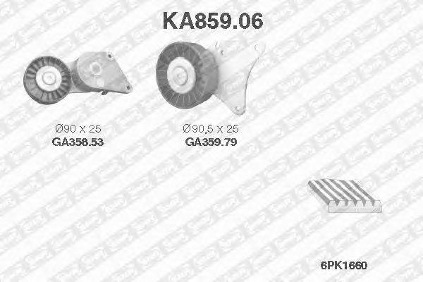 Поликлиновой ременный комплект SNR KA859.06