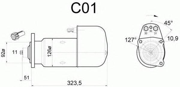 Стартер VOLVO 1031126