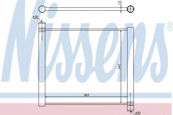 Радиатор, охлаждение двигателя NISSENS 68450