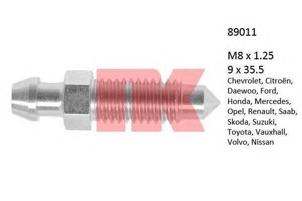 Болт воздушного клапана / вентиль NK 89011
