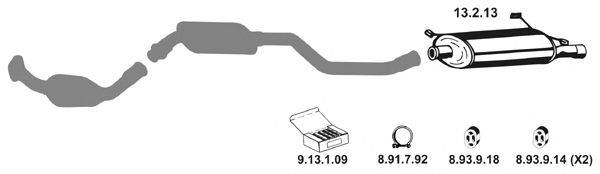 Система выпуска ОГ EBERSPÄCHER 222227