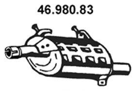 Глушитель выхлопных газов конечный EBERSPÄCHER 46.980.83