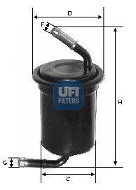Топливный фильтр UFI 3166400