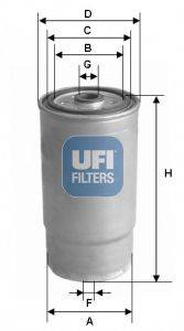 Топливный фильтр UFI 2437900