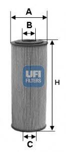 Масляный фильтр UFI 25.124.00