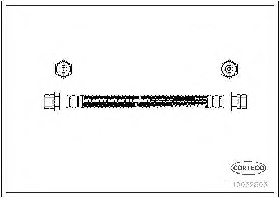Тормозной шланг CORTECO 19032803
