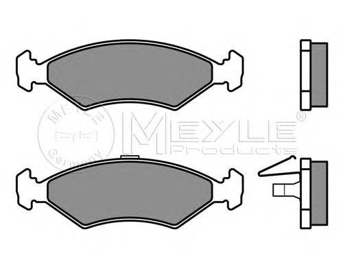 Комплект тормозных колодок, дисковый тормоз MEYLE 0252310315