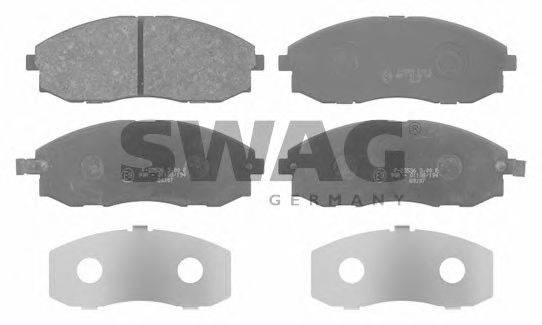 Комплект тормозных колодок, дисковый тормоз SWAG 90916680