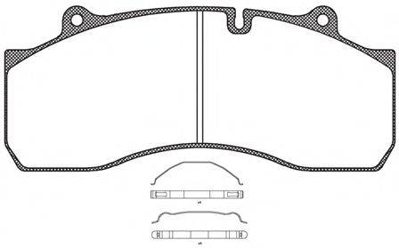 Комплект тормозных колодок, дисковый тормоз ROADHOUSE JSX 21073.00