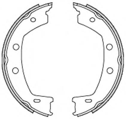 Комплект тормозных колодок, стояночная тормозная система REMSA 4755.00