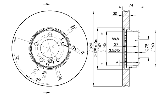 Тормозной диск ICER 78BD5859