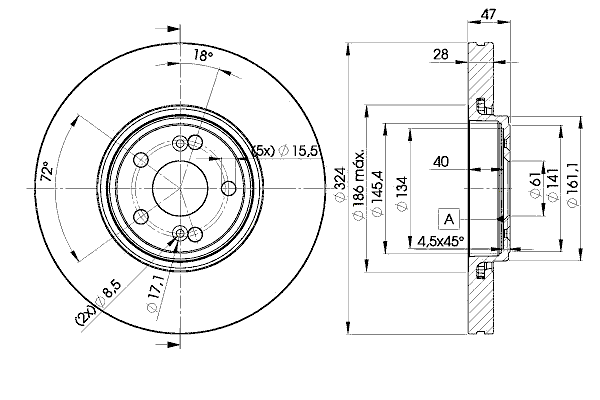 Тормозной диск ICER 78BD7357