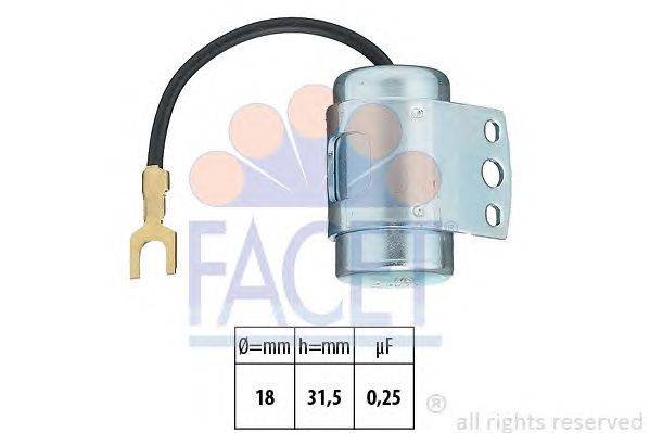 Конденсатор, система зажигания FACET 0.0608