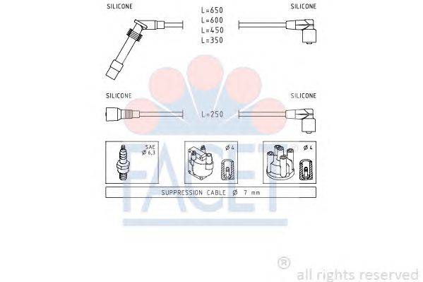 Комплект проводов зажигания FACET 47199