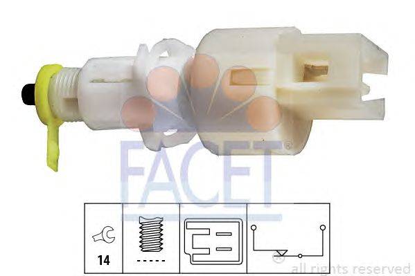Выключатель фонаря сигнала торможения; Выключатель, привод сцепления (Tempomat) FACET 71108