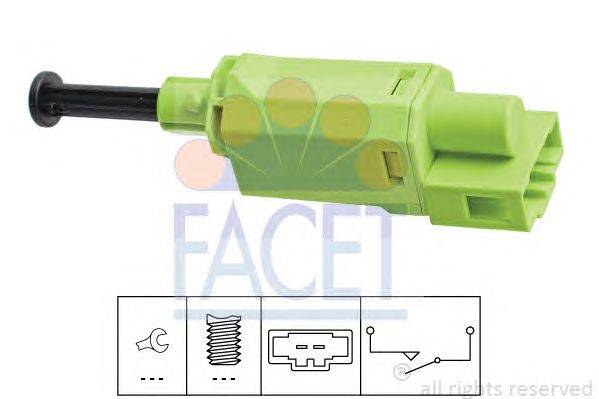 Выключатель фонаря сигнала торможения; Выключатель, привод сцепления (Tempomat) FACET 71198