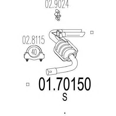 Труба выхлопного газа ZARA 874