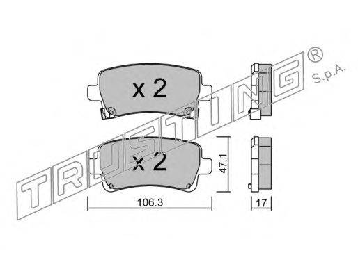 Комплект тормозных колодок, дисковый тормоз BENDIX 573313J