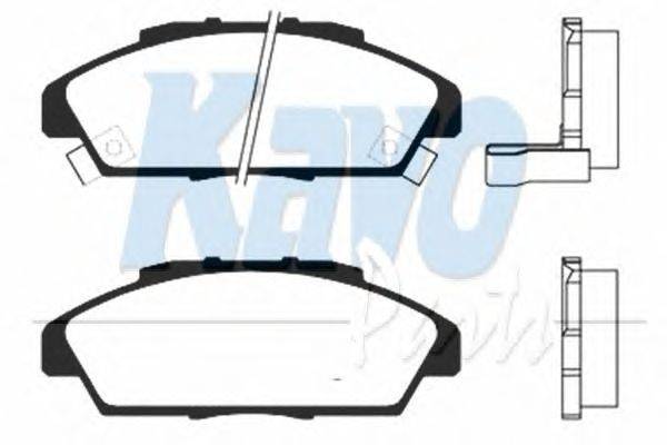 Комплект тормозных колодок, дисковый тормоз KAVO PARTS BP-2018