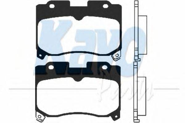 Комплект тормозных колодок, дисковый тормоз KAVO PARTS BP9034