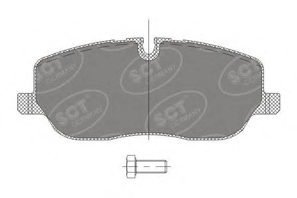 Комплект тормозных колодок, дисковый тормоз SCT Germany SP 329