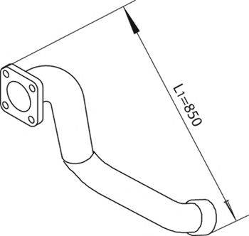 Труба выхлопного газа DINEX 47173