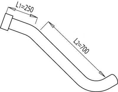 Труба выхлопного газа DINEX 68168