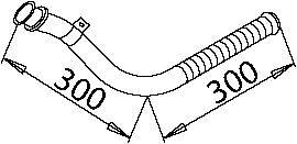 Труба выхлопного газа BORGES 3632