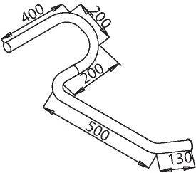 Труба выхлопного газа BORGES 3172
