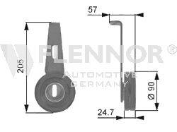 Натяжной ролик, поликлиновой  ремень FLENNOR FS22910