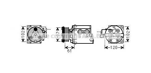 Компрессор, кондиционер AVA QUALITY COOLING FDAK436