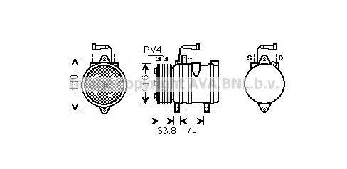 Компрессор, кондиционер AVA QUALITY COOLING FTK374